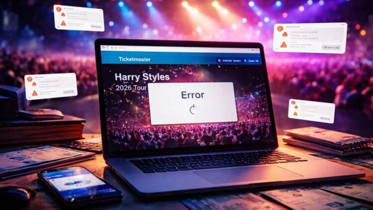 Fans react online to the Harry Styles 2026 tour ticket frenzy amid reported Ticketmaster issues