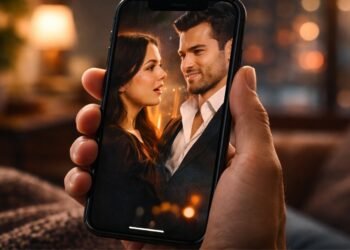 Abstract newsroom-style background representing the viral PineDrama TikTok soap trend