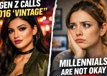 Heavy makeup and fashion trends representing 2016 nostalgia going viral again