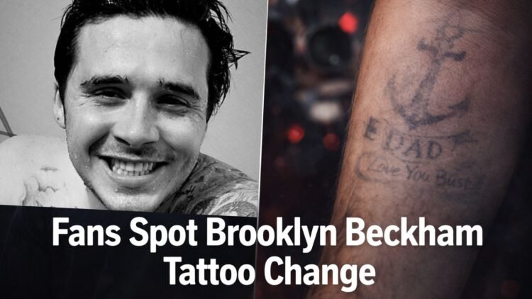 Brooklyn Beckham tattoo change as fans speculate about family feud