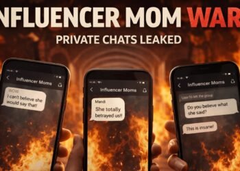 Influencer mothers reacting online during the wolfpack influencer mom war
