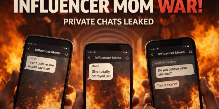 Influencer mothers reacting online during the wolfpack influencer mom war
